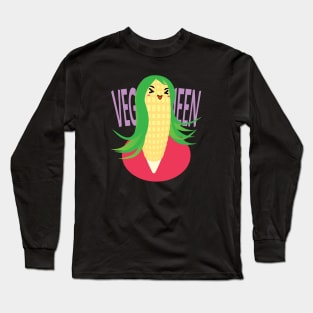 Sweet Vegan Queen Long Sleeve T-Shirt